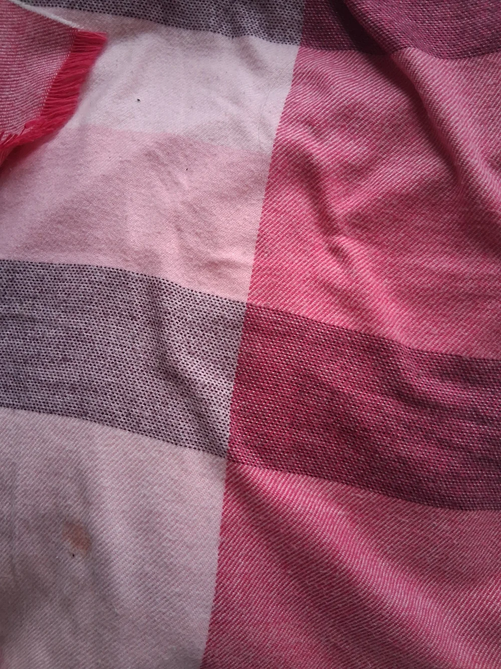 Women's Pink Big Plaid Wrap Free With $20 Purchase